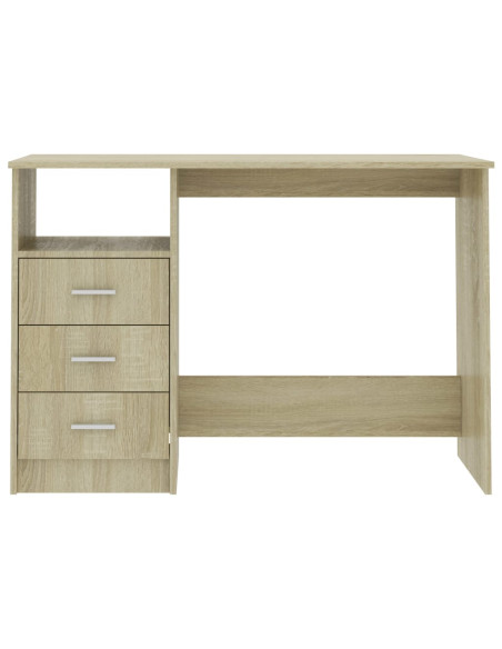 Scrivania Cassetti Rovere Sonoma 120x50x76 cm Legno Multistrato