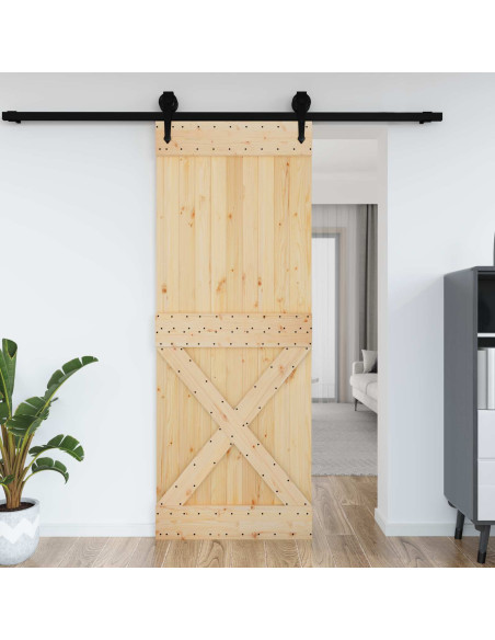 Porta NARVIK Naturale 85 x 210 cm Legno di pino solido