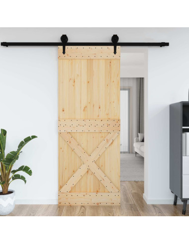 Porta NARVIK Naturale 90 x 210 cm Legno di pino solido