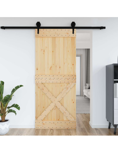 Porta NARVIK Naturale 95 x 210 cm Legno di pino solido