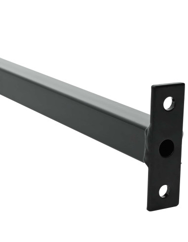 Barra di Sicurezza Regolabile per Finestra 3 pcs Nero Acciaio