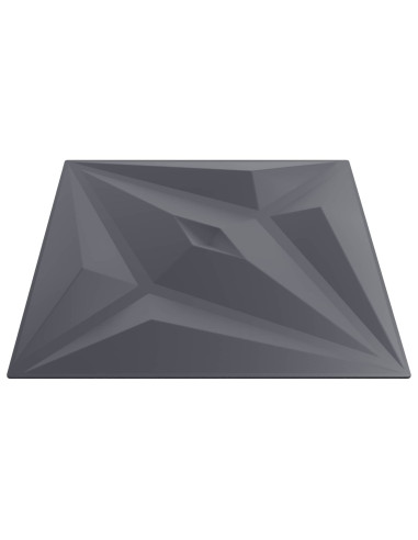Pannelli da parete 48 pcs Grigio Stella 50 x 50 cm Schiuma XPS