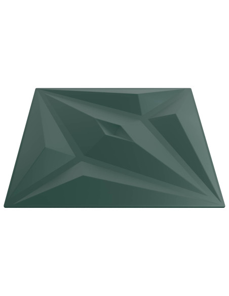 Pannelli da parete 48 pcs Verde Stella 50 x 50 cm Schiuma XPS