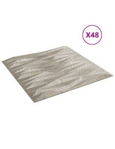 Pannelli da parete 48 pcs Beton pietra 50 x 50 cm Schiuma XPS 2