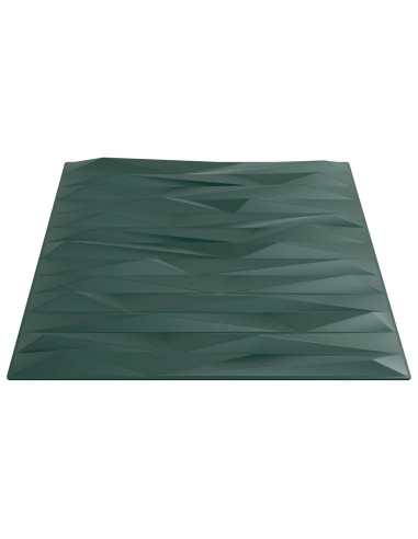 Pannelli da parete 12 pcs Verde pietra 50 x 50 cm Schiuma XPS
