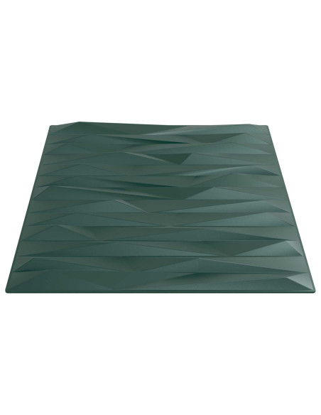 Pannelli da parete 12 pcs Verde pietra 50 x 50 cm Schiuma XPS