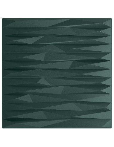 Pannelli da parete 12 pcs Verde pietra 50 x 50 cm Schiuma XPS