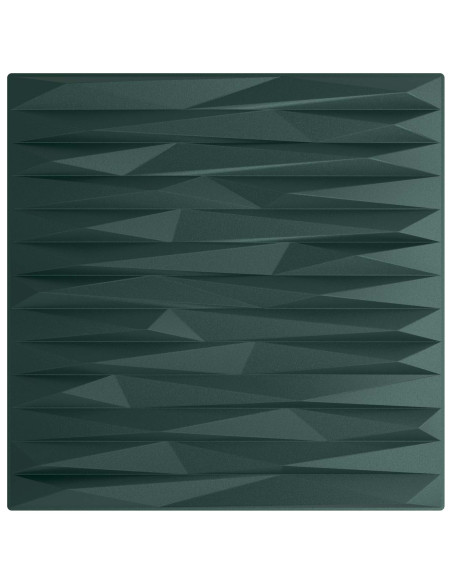 Pannelli da parete 12 pcs Verde pietra 50 x 50 cm Schiuma XPS