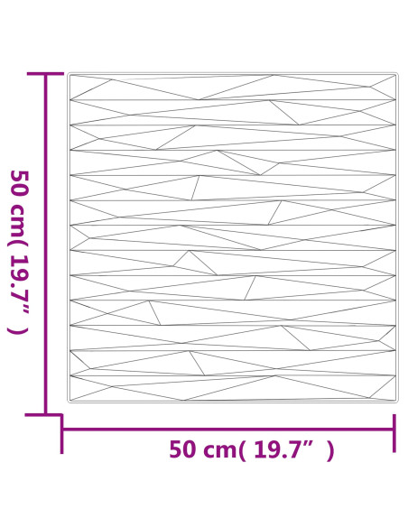 Pannelli da parete 48 pcs Verde pietra 50 x 50 cm Schiuma XPS