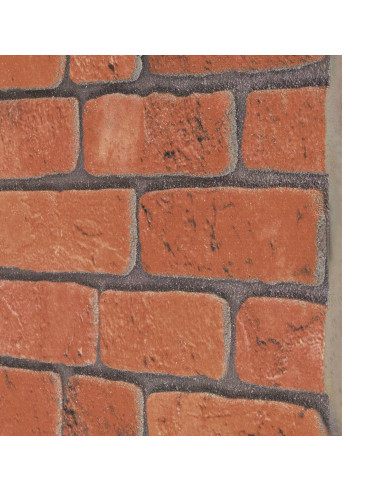 Pannelli da parete 10 pcs Terracotta 100 x 50 cm Schiuma EPS