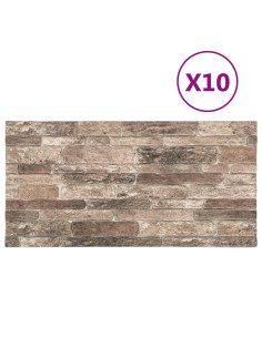 Pannelli da parete 10 pcs Multicolore 100 x 50 cm Schiuma EPS 2