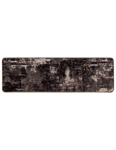 Runner Tappeto MARSA Nero 100 x 300 cm Poliestere e PVC 2
