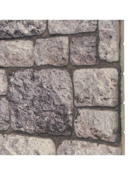 Pannelli da parete 10 pcs Grigio e Bianco 100 x 50 cm