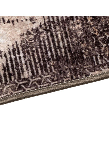 Runner Tappeto MARSA Nero 100 x 300 cm Poliestere e PVC