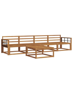 Set di divani da esterno 5 pcs Naturale 2