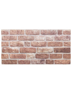 Pannelli da parete 10 pcs Marrone 100 x 50 cm Schiuma EPS 2