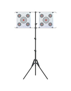 Supporto per bersaglio Nero e Bianco 82,5 x 51 x 150 cm Metallo 2