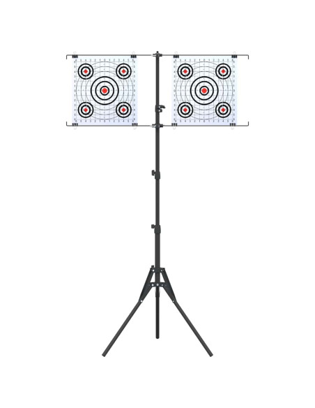 Supporto per bersaglio Nero e Bianco 82,5 x 51 x 150 cm Metallo