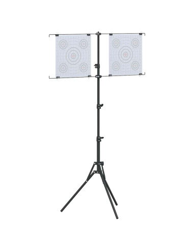 Supporto per bersaglio Nero e Bianco 82,5 x 51 x 150 cm Metallo
