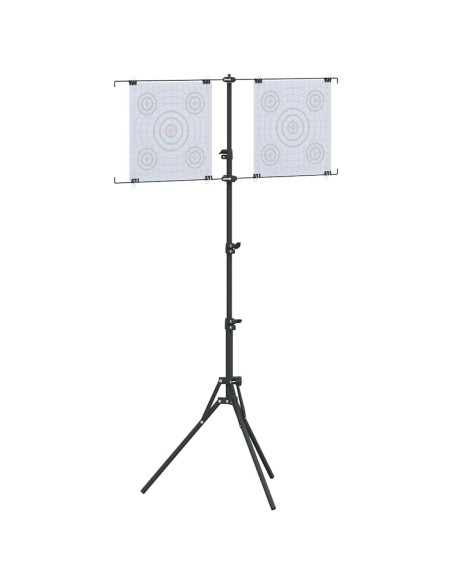 Supporto per bersaglio Nero e Bianco 82,5 x 51 x 150 cm Metallo