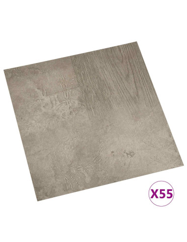 Tavole per Pavimenti 55 pcs Grigio 5,11 m² PVC