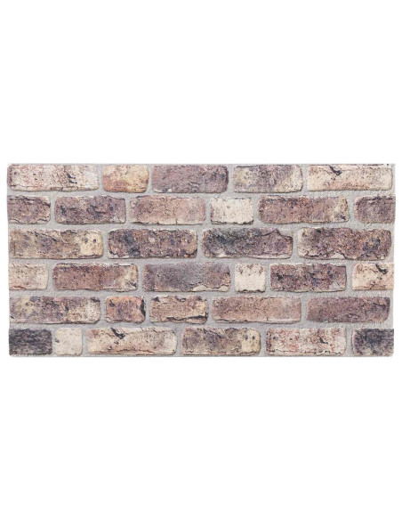 Pannelli da parete 10 pcs Marrone Scuro 100 x 50 cm Schiuma EPS