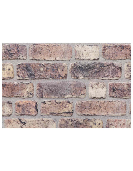 Pannelli da parete 10 pcs Marrone Scuro 100 x 50 cm Schiuma EPS