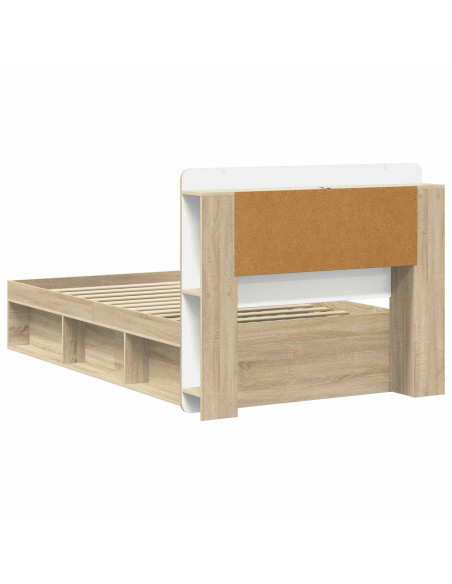 Telaio del letto con storage Rovere Sonoma 75 x 190 cm