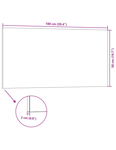 Pannelli da parete 10 pcs Marrone Scuro 100 x 50 cm Schiuma EPS