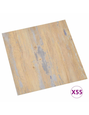 Tavole per Pavimenti 55 pcs Marrone 5,11 m² PVC