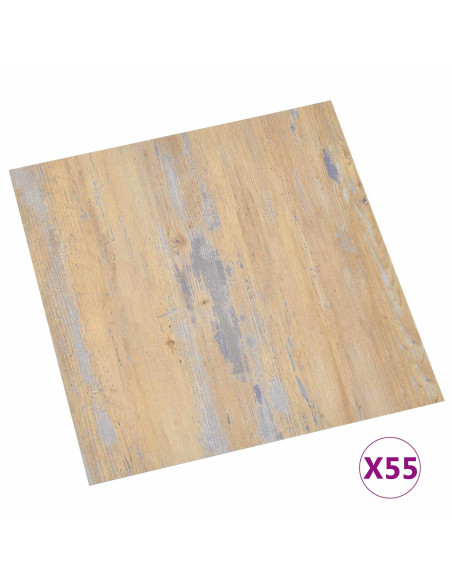 Tavole per Pavimenti 55 pcs Marrone 5,11 m² PVC