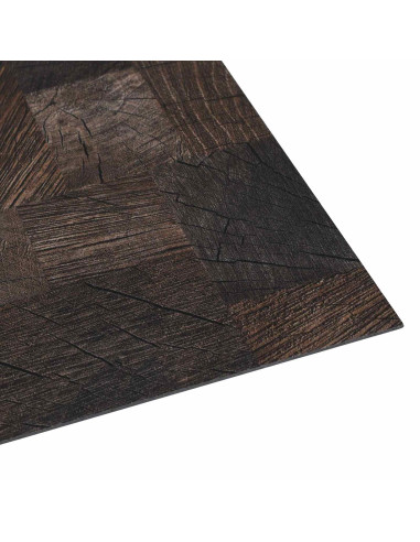 Tavole di Pavimento 55 pcs Marrone 5,11 m² PVC