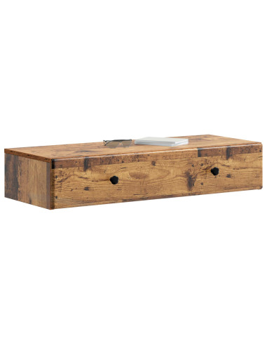 Tavolino da Parete Laterale Legno antico 87,5 x 34,5 x 17 cm