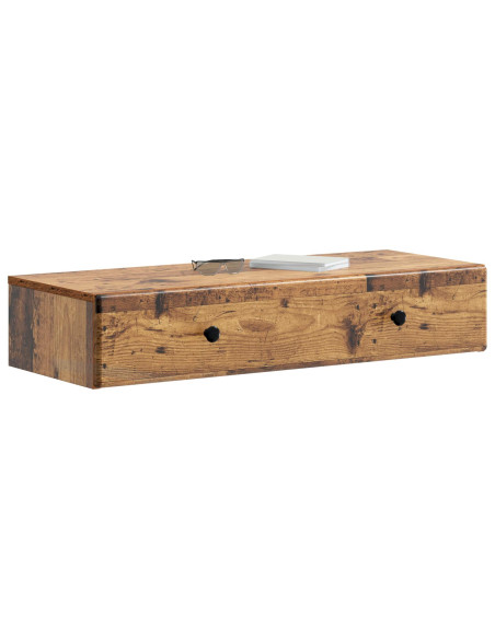 Tavolino da Parete Laterale Legno antico 87,5 x 34,5 x 17 cm