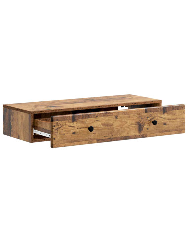 Tavolino da Parete Laterale Legno antico 87,5 x 34,5 x 17 cm