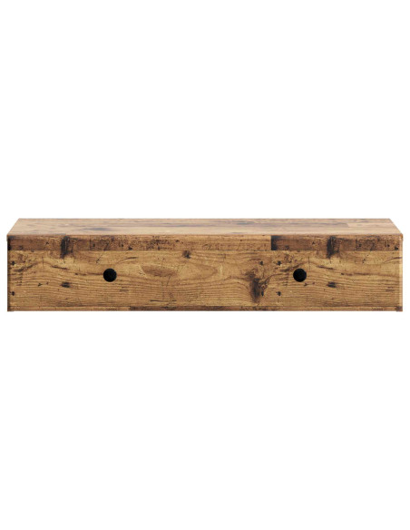 Tavolino da Parete Laterale Legno antico 87,5 x 34,5 x 17 cm