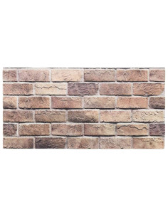 Pannelli da parete 10 pcs Marrone e Grigio 100 x 50 cm 2