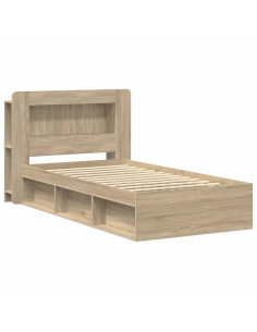 Telaio del letto con storage Rovere Sonoma 90 x 190 cm 2