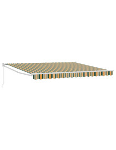 Tenda da Sole Verde e Bianco 400 x 350 x 165 cm 2