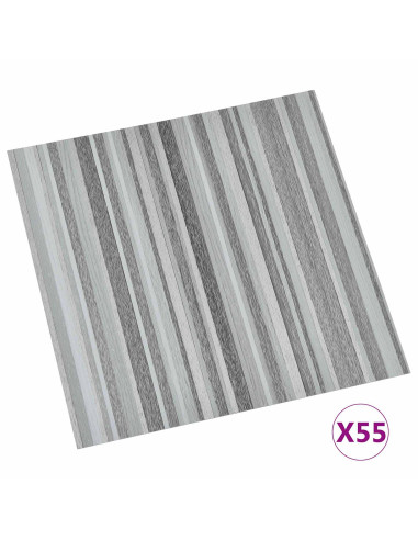 Tavole per Pavimenti 55 pcs Grigio chiaro 5,11 m² PVC