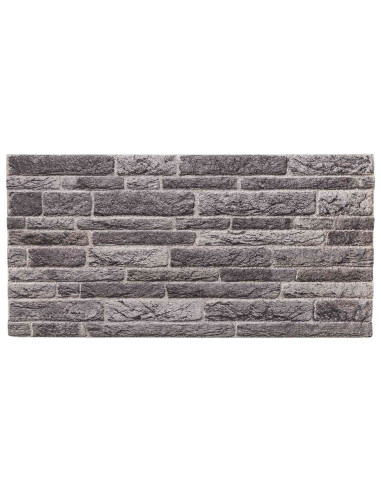 Pannelli da parete 10 pcs Antracite 100 x 50 cm Schiuma EPS
