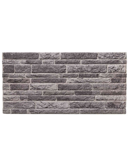 Pannelli da parete 10 pcs Antracite 100 x 50 cm Schiuma EPS