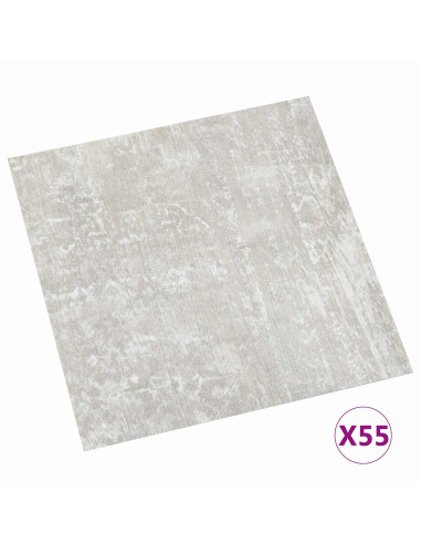 Tavole per Pavimenti 55 pcs Grigio chiaro 5,11 m² PVC
