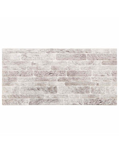 Pannelli da parete 10 pcs Grigio chiaro e bianco 100 x 50 cm 2