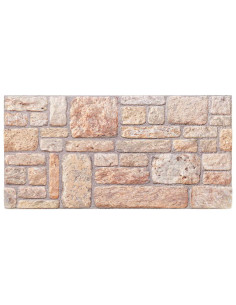 Pannelli da parete 10 pcs Marrone chiaro e bianco 100 x 50 cm 2