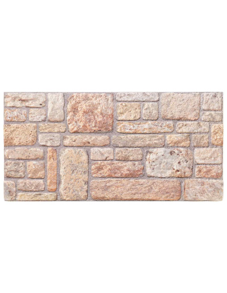 Pannelli da parete 10 pcs Marrone chiaro e bianco 100 x 50 cm