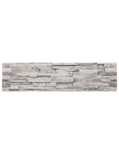 Pannelli da parete 10 pcs Grigio chiaro 100 x 25 cm Schiuma EPS 2