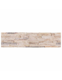 Pannelli da parete 10 pcs Bianco e rosso 100 x 25 cm 2