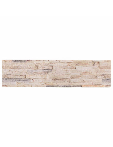 Pannelli da parete 10 pcs Bianco e rosso 100 x 25 cm