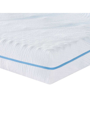 Materasso Bianco 140 x 190 cm Tessuto Jacquard